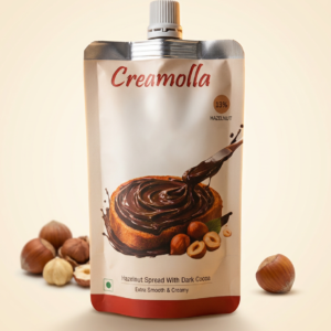 Creamolla Hazelnut Spread with Dark Cocoa (Squeeze Pouch 100gm)